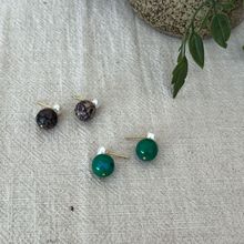 新中式圆球耳环女2024新款简约轻奢耳钉高级感小众设计感耳饰显白