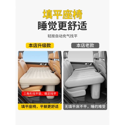 Vehicle-mounted inflatable bed – in the back seat
