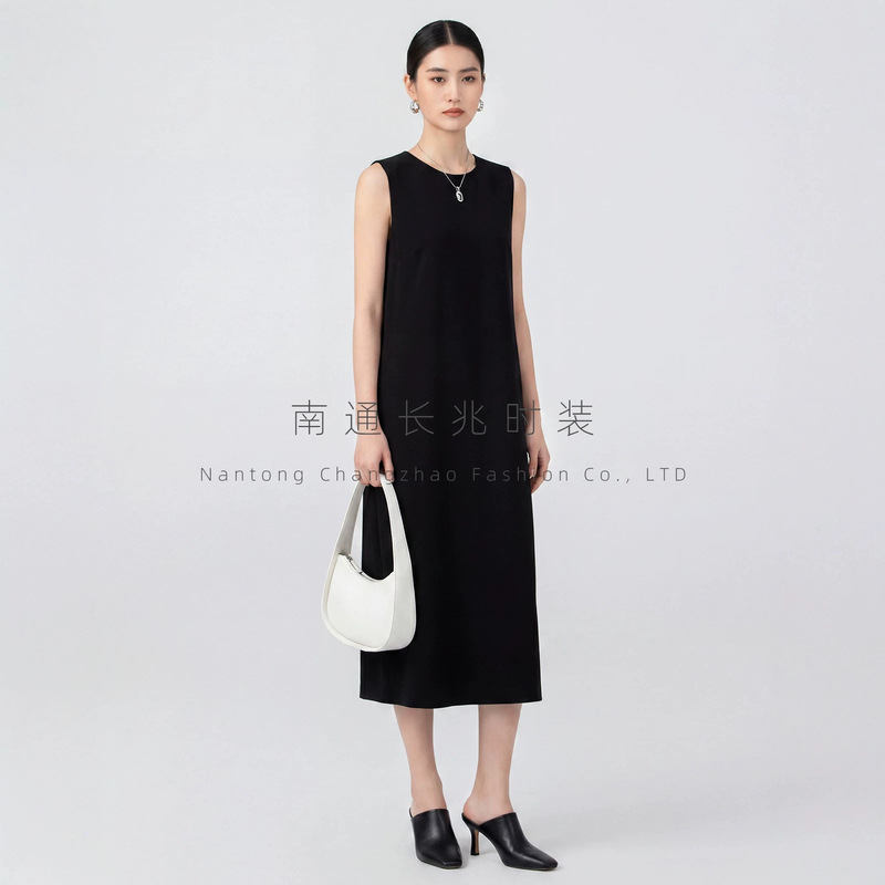 The R*W Brand New 5K Mid-Length Sleeveless Dress for Women, Summer Style, Elegant, Slimming, Versatile Long Dress