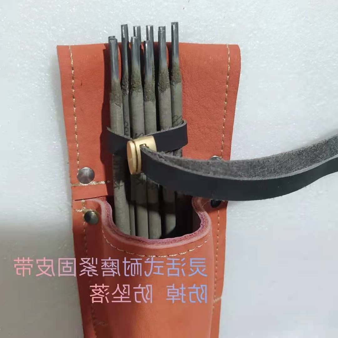 도구 포켓 용접봉 가방 두껍게 상단 레이어 소 가죽 휴대용 보관 가방 내마모성 안티 스케일링 허리 교수형 다리 교수형 용접기 가방