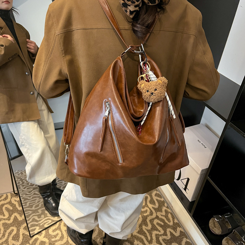 Invierno nueva mochila de gran capacidad de textura sólida coreana 2024 mochila de viaje a la moda de mochila de trabajo