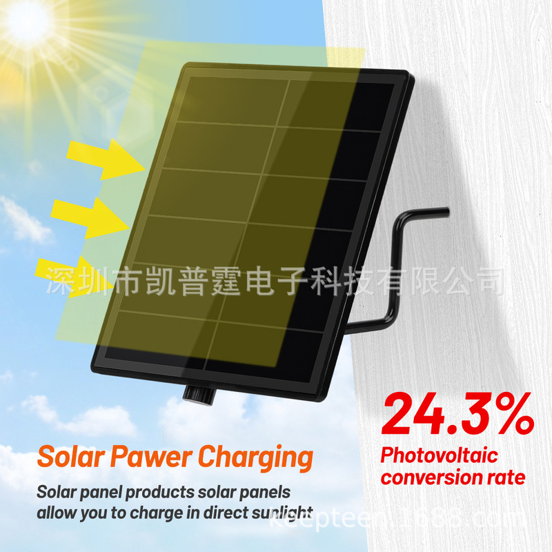 D5 Small Energy Storage System 5V6V Output Built-In 18650 Solar Lithium Battery Pack Typec Charger