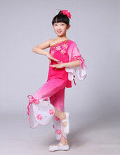 儿童秧歌服茉莉花演出服新款幼儿古典舞蹈民族扇子舞表演服装女童
