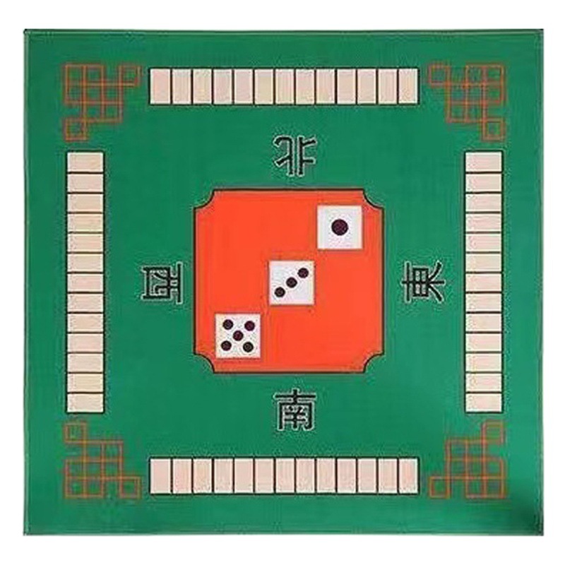 in stock Mahjong Mat Tablecloth Square Household Thickened Silencer Mute Hand Rub Mahjong Blanket Poker Tablecloth Table Mat