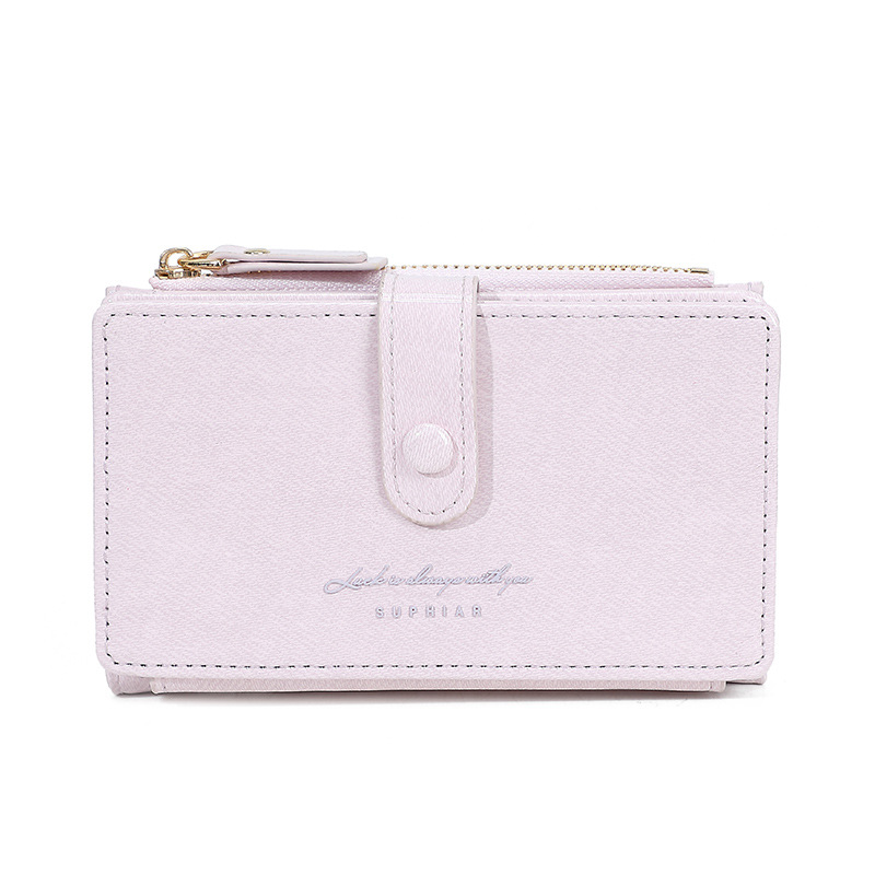 Promoción PU pintado simple medio y largo sureste asiático 20 centavos de cambio bolsa multi tarjeta bolsa de tarjeta en una billetera de mujer