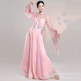 秧歌舞蹈演出服套装新款雪纺飘逸胶州秧歌中老年扇子舞服装