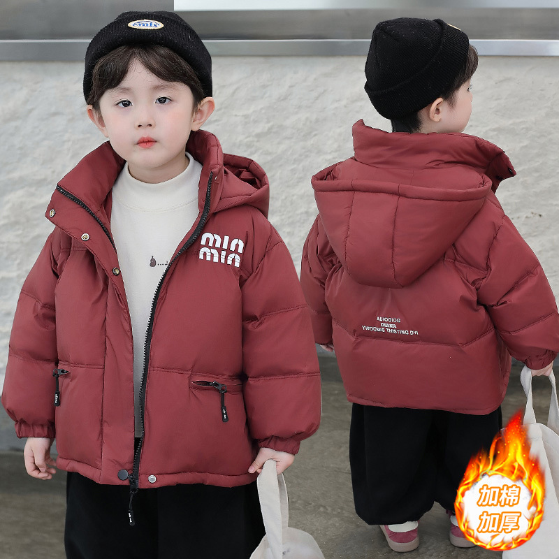 앙고라 레드 코튼 코트