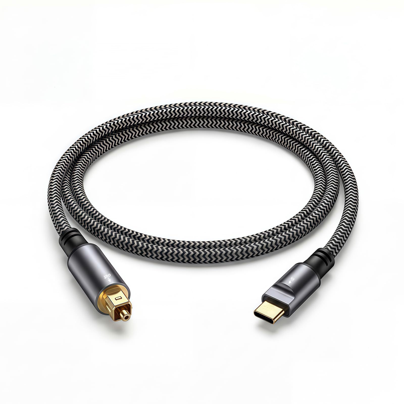 USB-C转光纤音频线Type-C转Toslink数字音频线电脑手机连接音响功