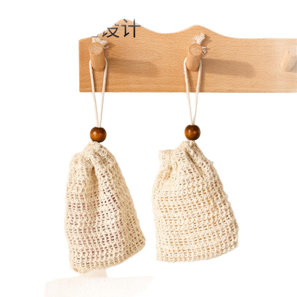 Colgable tipo algodón jabon bolsas de jabón de cuerda jabón espumante red de lavado facial espuma de limpiador espumante bolsa de red de seda bolsa de red
