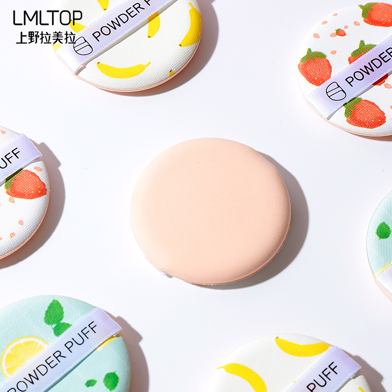 Ramila fruta fresca cojín de aire polvo puff mojado y seco sin látex polvo puff maquillaje facial puff A80089