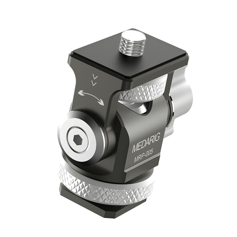 Lite 360 Rotation 180 Tilt Aluminum Alloy Camera Monitor Installation Cold Shoe Rack Light Emitting Diode Flash