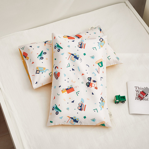 纯棉儿童枕套30×50全棉卡通小号宝宝幼儿园枕头套40x60单个春夏