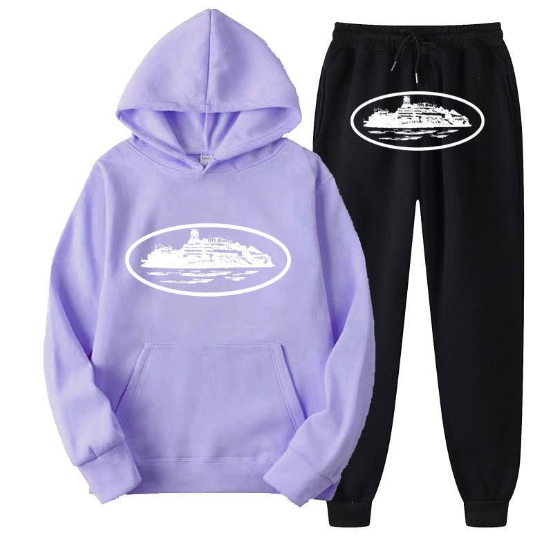 Europa y los Estados Unidos Clint419 imprimir patrón de prisión demonio camiseta de camiseta y conjunto de terciopelo al por mayor suelto nuevo