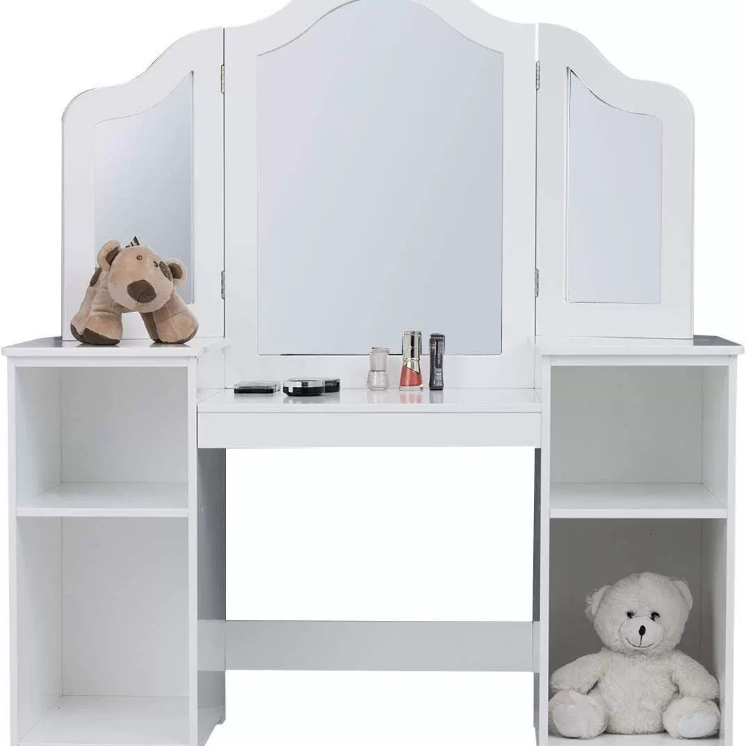 木质梳妆台收纳柜一体梳妆柜化妆台卧室小型化妆桌现代简约梳妆桌