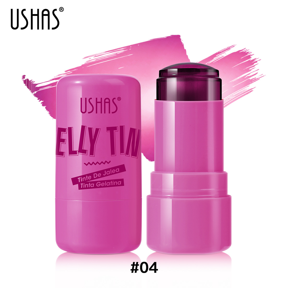 La crema de rubor de gelatina explosiva transfronteriza USHAS se puede usar como lápiz labial