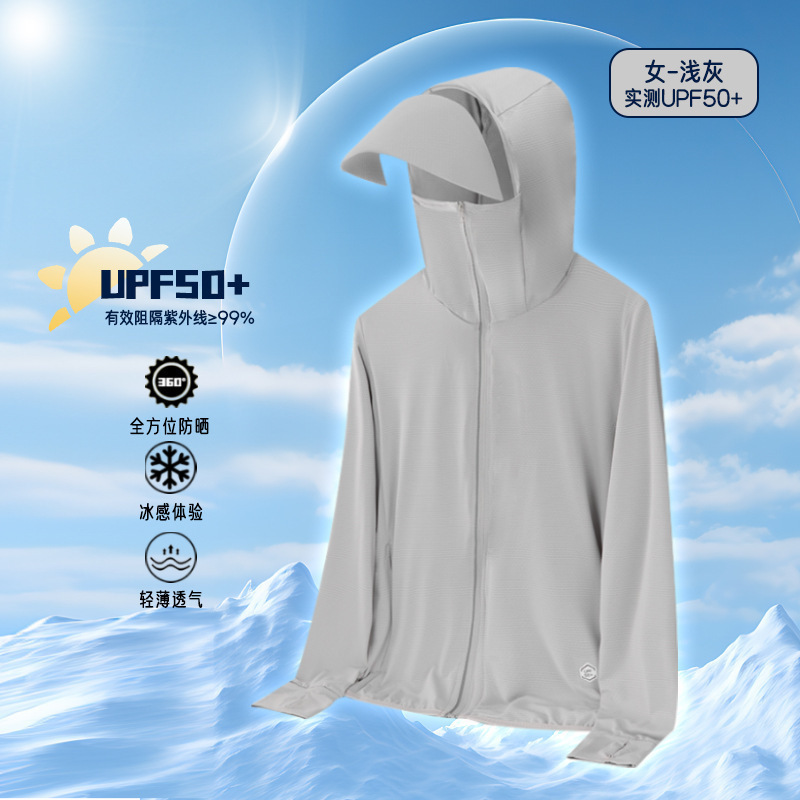 Red popularidad explosiva pareja UV ropa de protección solar suelta ropa de piel transpirable secado rápido ropa de protección solar al aire libre mujer hombre