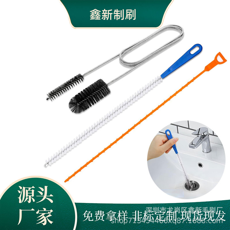Drain pipe dredge pipe cleaning tool for smooth drainage solution of bathroom shower and kitchen