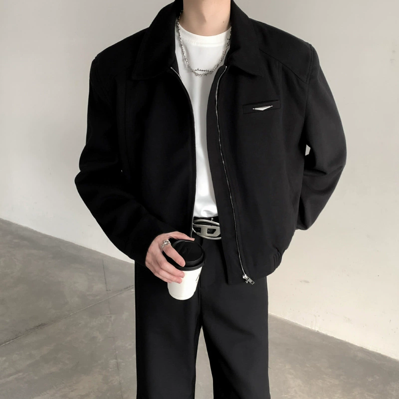 Cleanfit короткая куртка мужская весна и осень новая красивая куртка на плечах высокого уровня с лацканом бейсбольный костюм