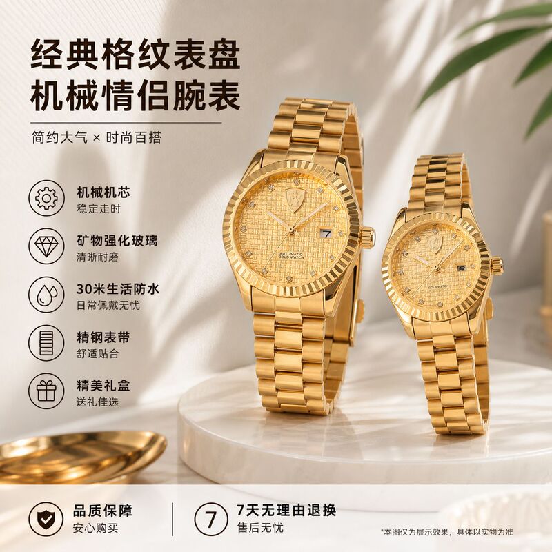 Swiss genuine CASLO new model genuine diamond couple's watch, fashionable and high-end, luminous steel band, waterproof quartz wristwatch Swiss genuine CASLO new model genuine diamond couple's watch, fashionable and high-end, luminous steel band, waterproof quartz wristwatch