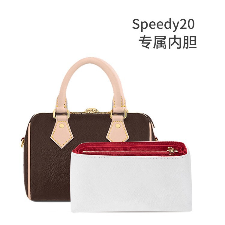 Factory Direct Sales Suitable for Lv Speedy20 Inner Bag Presbyopic Pillow Bag Waterproof Cosmetics Bag Medium Bag Shoulder Strap