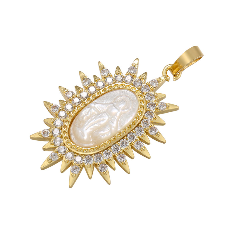 7g Weight Zircon Inlay Material DIY Jewelry Accessories Classification Metal Material Human Pattern Plating Design Fashion Style Metal Zircon Human 2
