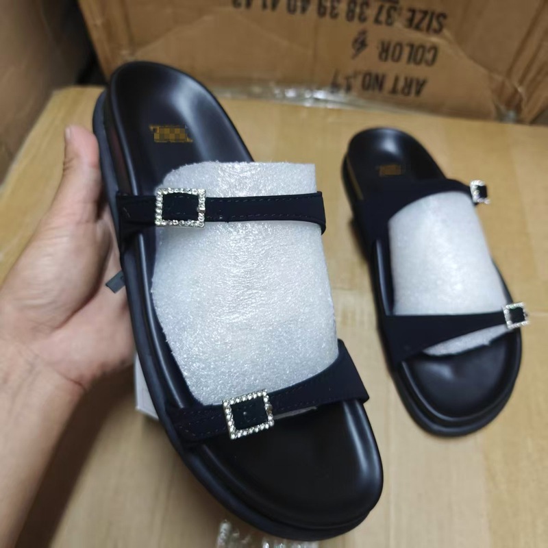ZA2025夏春季新品女鞋时尚百搭带饰凉鞋户外休闲拖鞋皮带扣凉拖单|undefined
