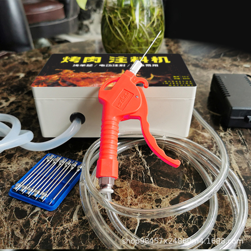 Barbacoa ovejas máquina de inyección de carne en escabeche condimento de agua salada dispensador de jugo eléctrico de alta presión salsa en escabeche barbacoa máquina de condimento automático