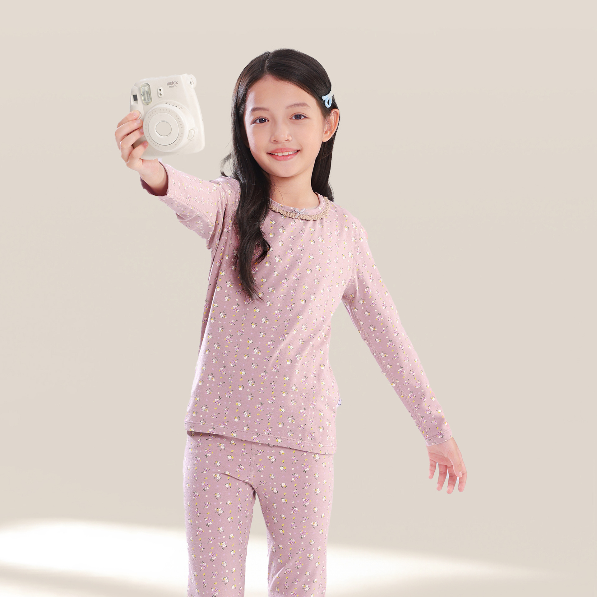 25 otoño y invierno nuevos niños chaqueta de otoño pantalones set Laica delgada ropa interior para niños niñas sin hueso ropa interior set