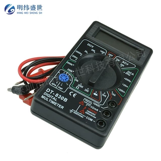 DT830B万用表 黑色 数显家用万能表成品表数小型袖珍精度高万用表