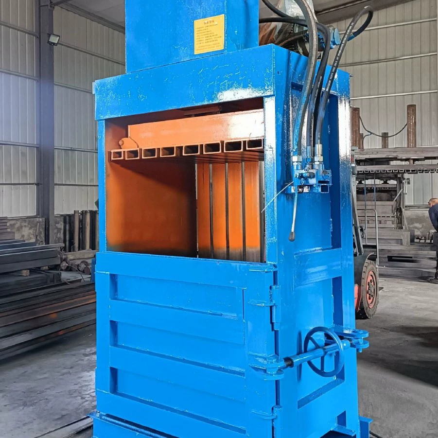 Прямые продажи, полуавтоматический пресс-подборщик, полиэтиленовый пакет, сетчатый пакет, тканый пресс-подборщик для сжатия мешков, вертикальный пресс-подборщик для отработанной бумаги