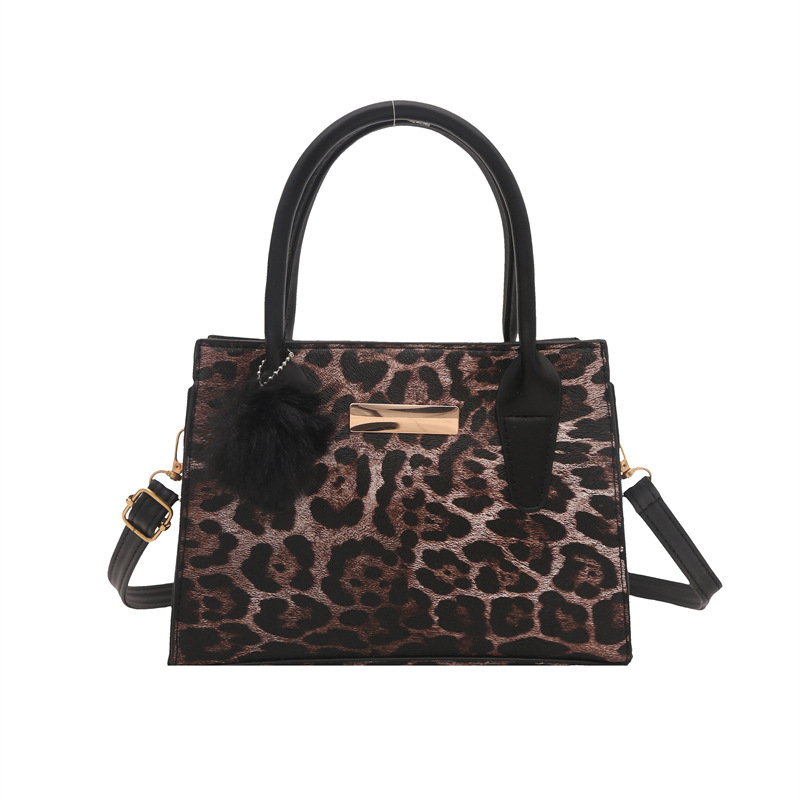 2024, nuevo leopardo personalidad bolso de hombro, moda casual, bolso de moda, bolso de moda, bolso pequeño, bolso cuadrado