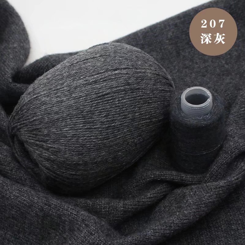 Hilo de Cachemira tejido a mano al por mayor bebé anti-pilling conejo lana medio grueso lana DIY lana tejida bufanda suéter