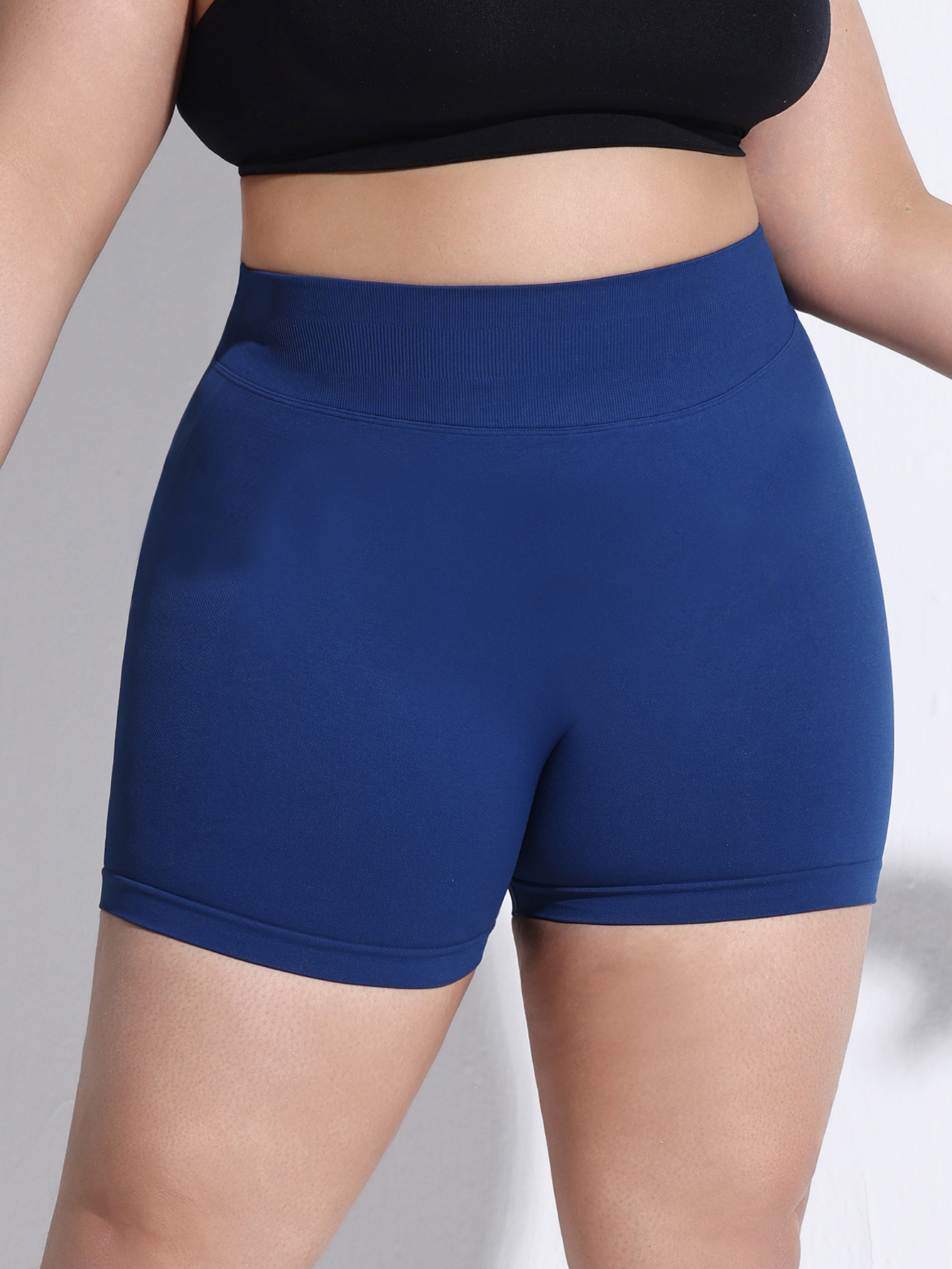 Nuevos pantalones cortos de cintura de tamaño grande sin costuras deportivos de miel de mel, mujeres que corren para adelgazar, pantalones de acondicionamiento físico