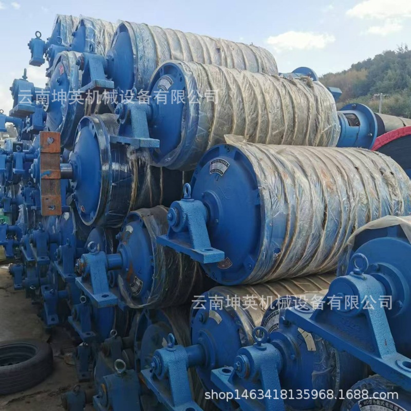 输送带传动滚筒 皮带机重型改向辊筒 现货矿用传送机配件压辊托辊