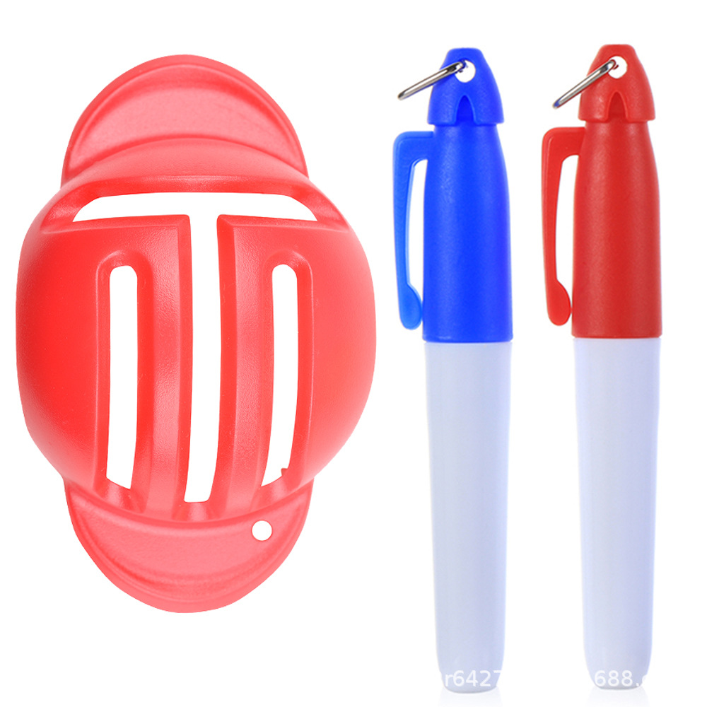 Transfronterizo Venta caliente de golf Scriber T-tipo línea herramienta de dibujo Golf marcador de marcado manual