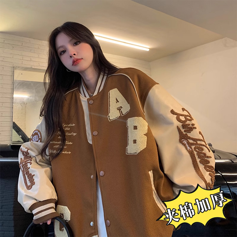 브라운 퀼팅 두꺼운 모델 [여성용 솔트 스타일 퀼팅 재킷, 여성용 이너 퀼팅 재킷, 여성용 퀼팅 재킷, 여성용 퀼팅 재킷]