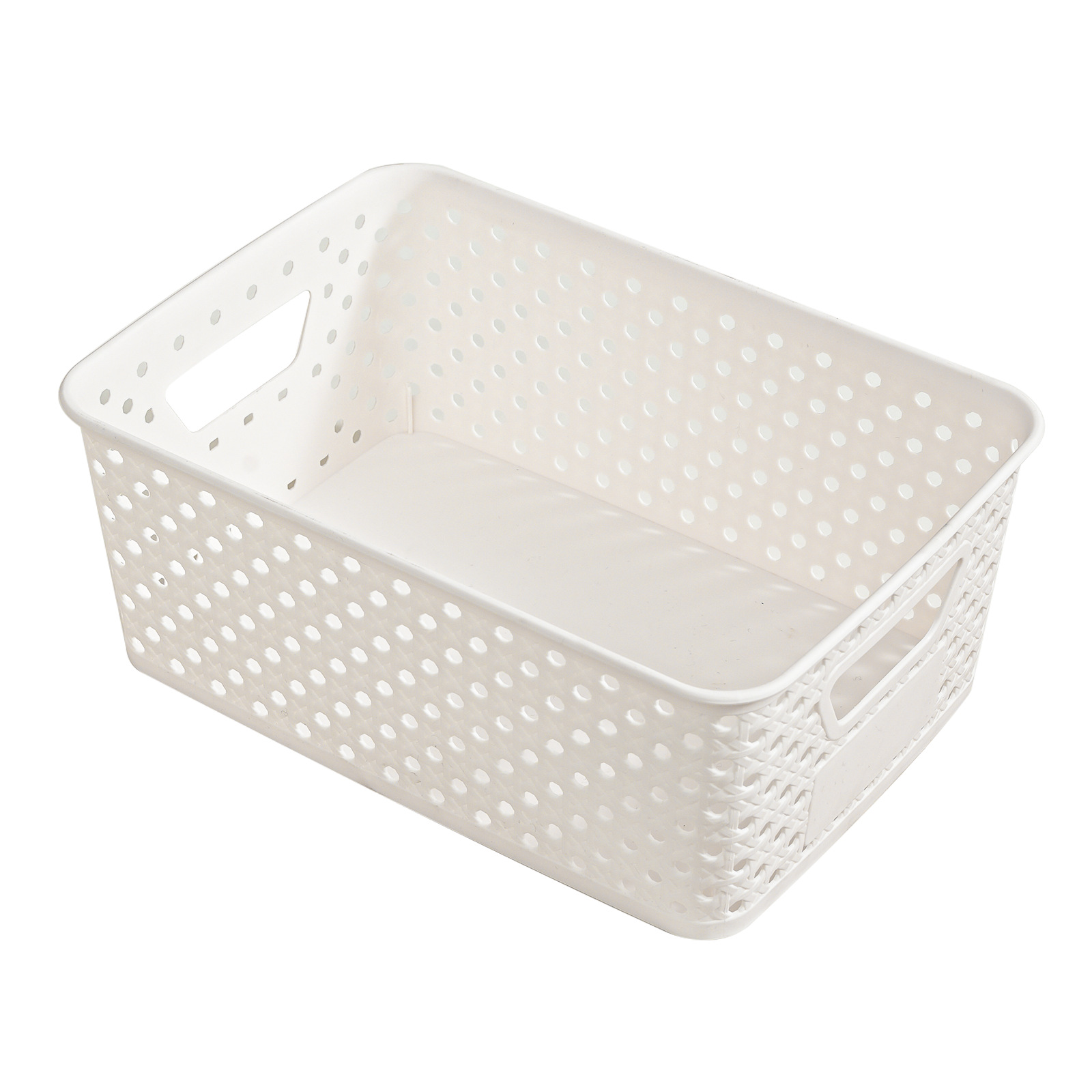 Cestas de almacenamiento de plástico al por mayor transfronterizas cajas de almacenamiento de artículos de escritorio bocadillos rectangulares de juguetes cestas de almacenamiento de artículos