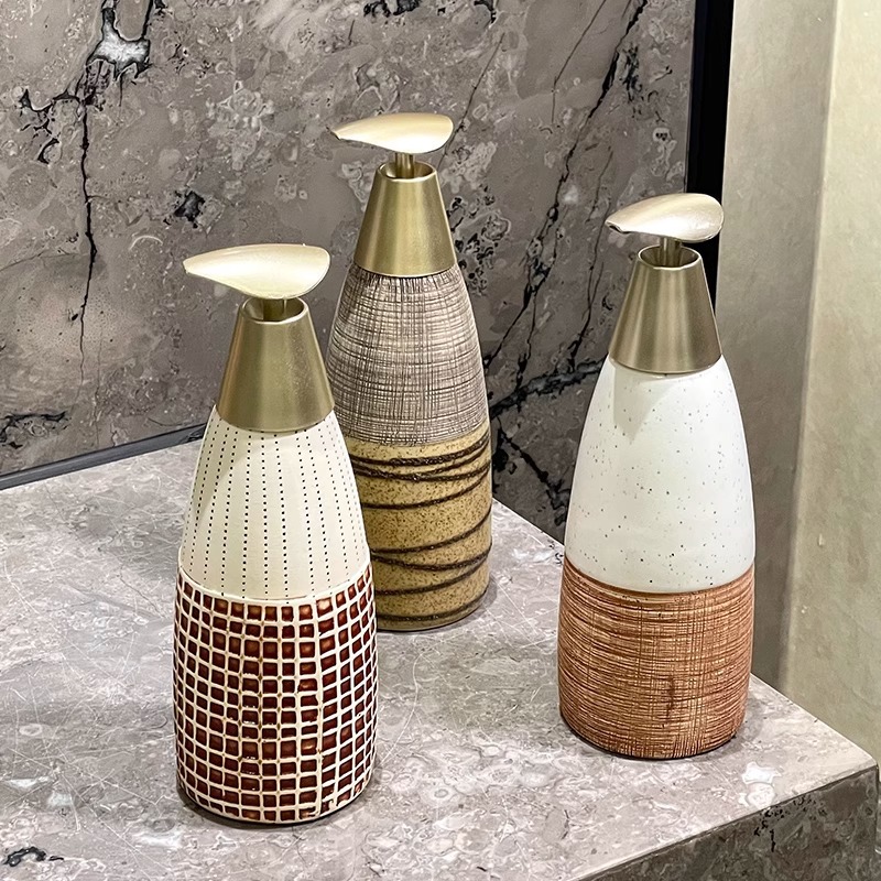 复古洗手液瓶子按压瓶洗衣液洗发水沐浴露分装瓶洗手液瓶大容量