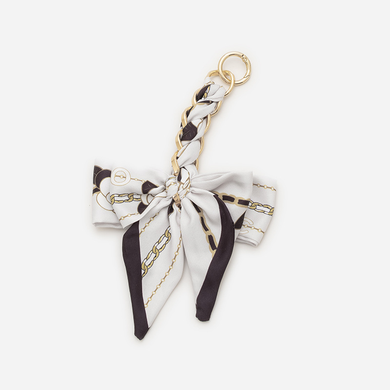 Bolsa de cadena de extensión bolsa de nudo de arco con bolsa de cadena colgante correa de cadena DIY bolsa cadena ajustable hombro alargado axila