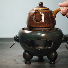 原创设计产品铜炉炭炉酒精炉功夫茶具茶道配件煮茶炉火锅小炉