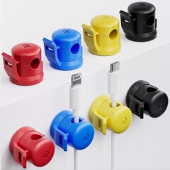 データケーブル収納と整理バックルデスクトップ充電ケーブルホルダーケーブルクリップバックル携帯電話ケーブル収納バックル自己粘着