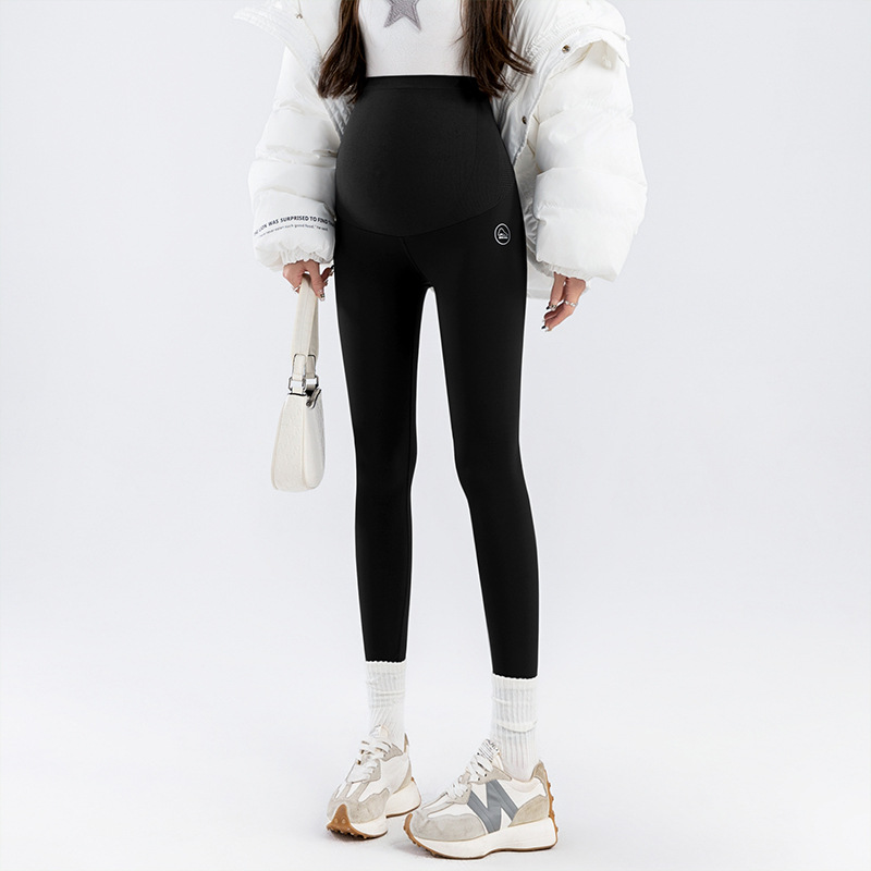 1802#Photographed M-3XLMaternitySharkPantsNon-adjustableHighElasticityOuterWearTightFitCasualSimpleYogaPants