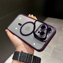 镜头盖隐形支架16全包防摔保护套15适用iPhone17promax磁吸手机壳