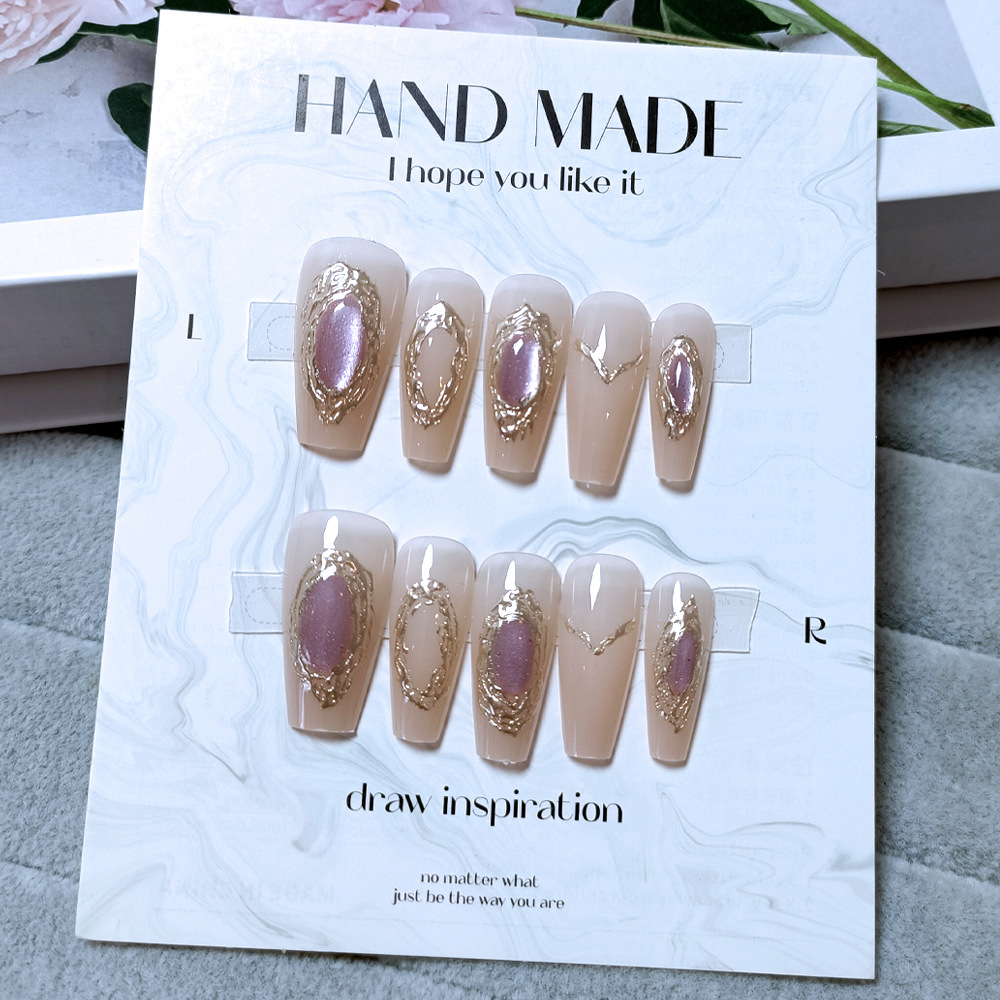 Pequeño libro rojo de venta caliente para usar uñas de ojo de gato simple parche de uñas francés 10 piezas de código de decodificación para usar uñas a mano