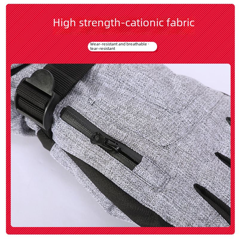 Men's ski gloves warm winter windproof velvet ski non-slip sports waterproof cold-proof touch screen velvet gloves_maomaolike.com
