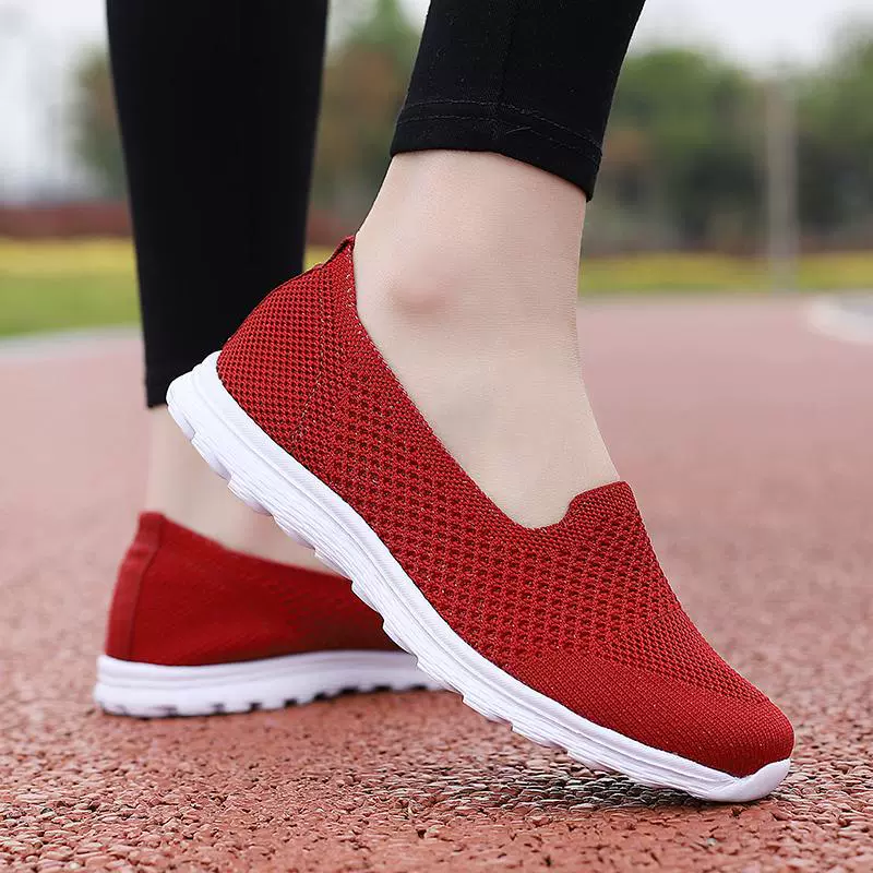 Дамы летающие легкие туфли женские повседневные дышащие плоские туфли