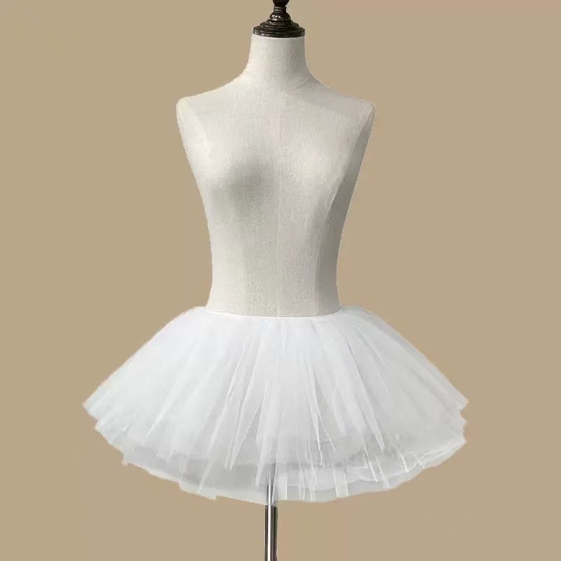 Sweet Maid Roleplay Lingerie Set, Short White Mesh Skirt with Bow Detail — detail image 9