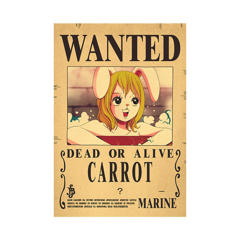 Ретро-постер One Piece Черная Борода