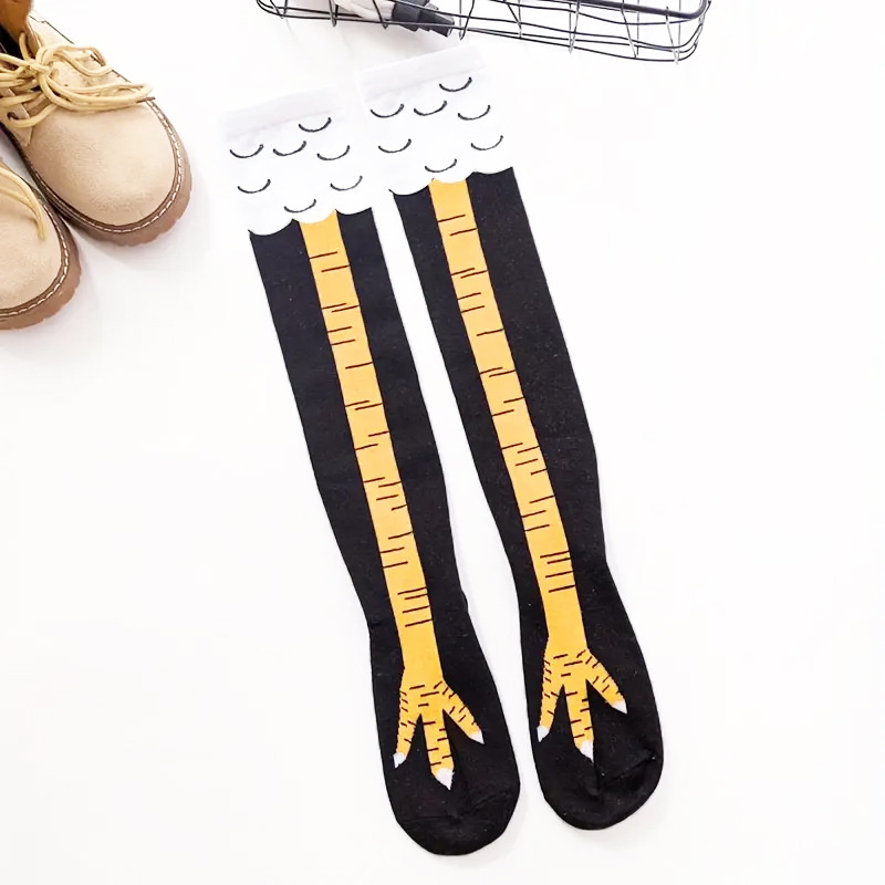Spring and Autumn Chicken Foot Socks Funny Internet Popular Chicken Leg Socks Summer Thin Chicken Foot Socks Women's Fitness Sports Thin Leg Stockings