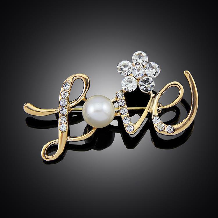 Love Letter Anti-Exposure Brooch for Women, High-End Exquisite Niche Design, Creative Elegant Corsage, Suit Pin Accessories